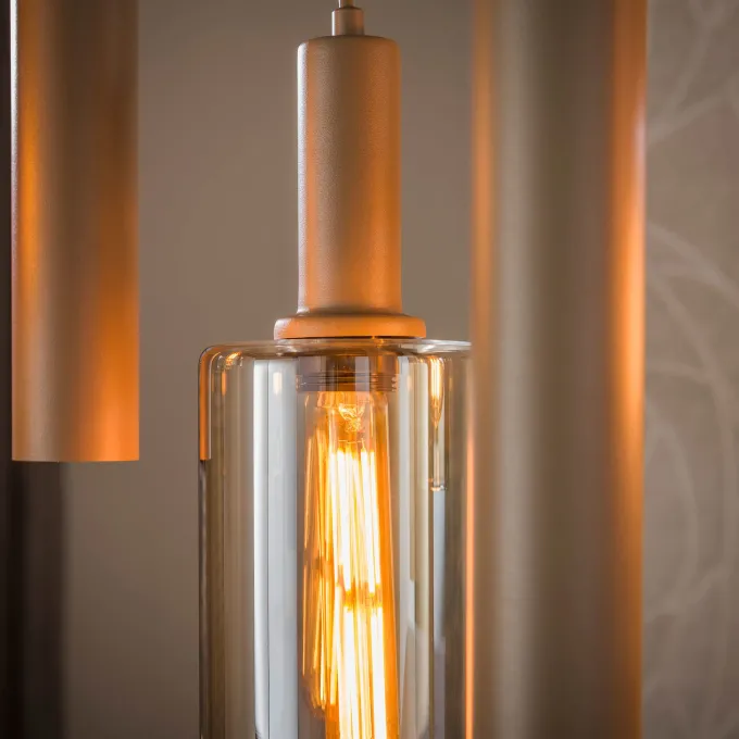WoonStijl Hanglamp Sepiora 5+4-lichts Sienna beige