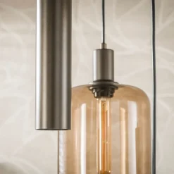 WoonStijl Hanglamp Serene getrapt 5-lichts Sienna bruin