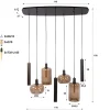 WoonStijl Hanglamp Serene 4+3-lichts Sienna Bruin