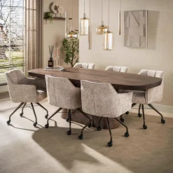 WoonStijl Hanglamp Serene 4+3-lichts Beige