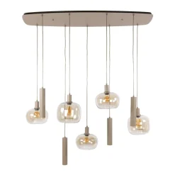 WoonStijl Hanglamp Serene 5+4-lichts Beige