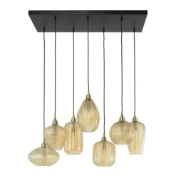 WoonStijl Hanglamp 4+3 V-shape pattern mix
