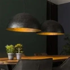 WoonStijl Hanglamp 2x Ø60 Dome