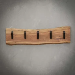 WoonStijl Kapstok edge 5 haken / Massief acacia naturel