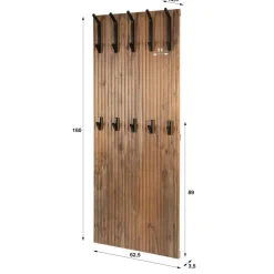 WoonStijl Kapstok Panel hoog 10 haken