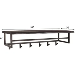 WoonStijl Kapstok yucon 6 haken