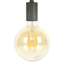 WoonStijl Lichtbron LED filament bol Ø12 5 - E27 6W 2100K 450lm dimbaar / Amberkleurig glas