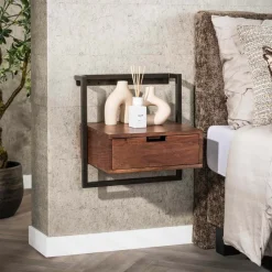 WoonStijl Nachtkastje air solid acacia bruin