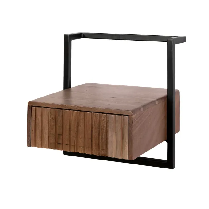 WoonStijl Nachtkastje Carve Air 1 lade acacia bruin