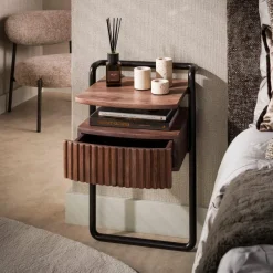 WoonStijl Nachtkastje Linea 1 lade Acacia