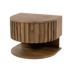 WoonStijl Nachtkastje Ridge shelve zwevend 1 lade mango zand