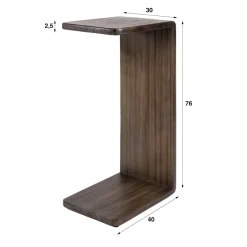 WoonStijl Overzettafel Maya Teak espresso