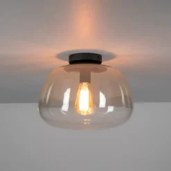 WoonStijl Plafondlamp Pulse Shaded Amber glas