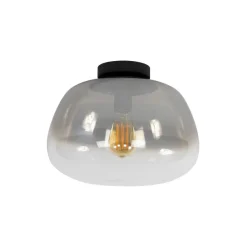 WoonStijl Plafondlamp Pulse Shaded Smoke grey glas