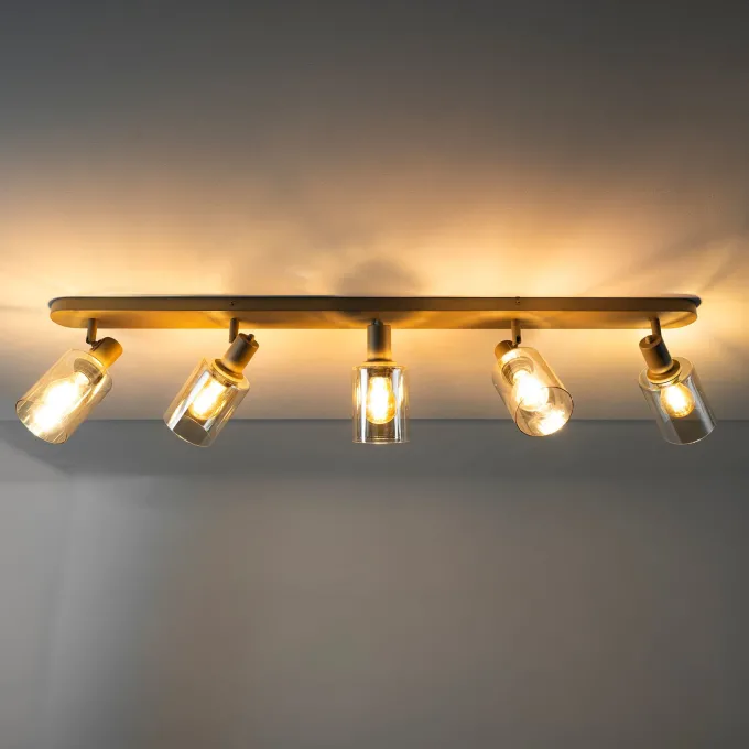 WoonStijl Plafondlamp Sepiora 5-lichts Beige