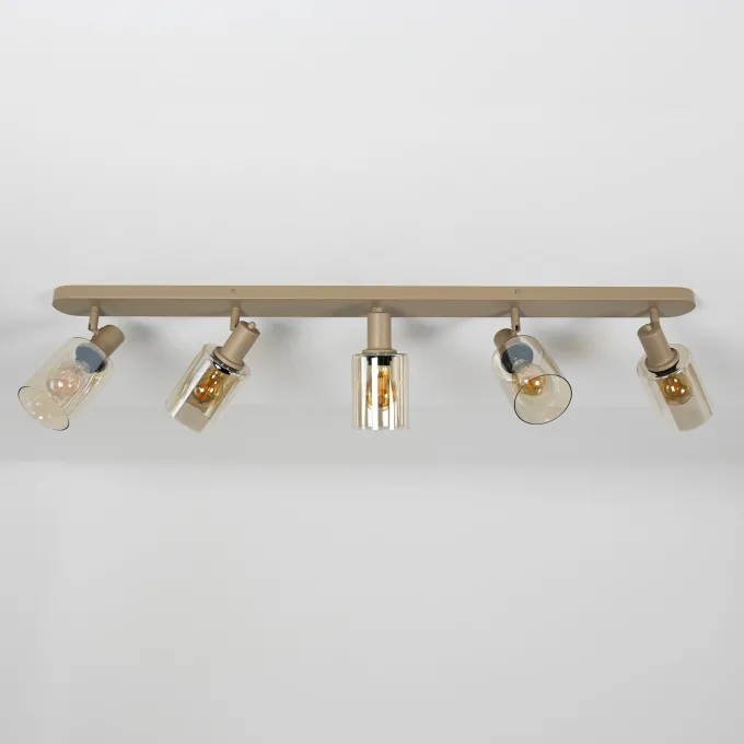 WoonStijl Plafondlamp Sepiora 5-lichts Beige