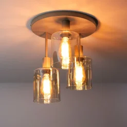 WoonStijl Plafondlamp Sepiora 3L Beige