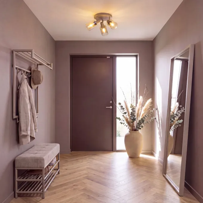 WoonStijl Plafondlamp Sepiora rond 3-lichts Beige