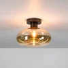 WoonStijl Plafondlamp Soll Amber glas