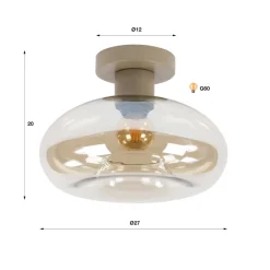 WoonStijl Plafondlamp Soll Beige