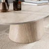 WoonStijl Salontafel Centro 135cm 3D keramiek travertin
