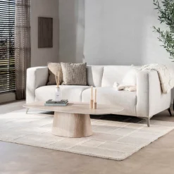 WoonStijl Salontafel Centro 135cm 3D keramiek travertin