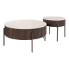 WoonStijl Salontafel Ceramo rond set van 2 Taj Mahal