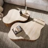 WoonStijl Salontafel Ceramo grande set van 2 Keramiek Travertin