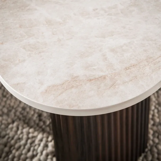 WoonStijl Salontafel Ceramo organisch set van 2 keramiek Taj Mahal