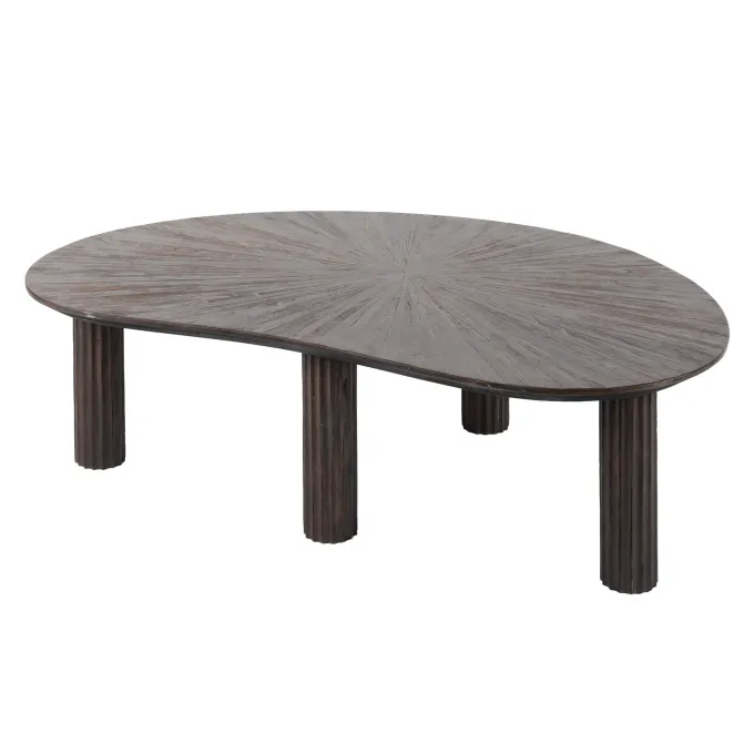 WoonStijl Salontafel 110cm niervormig Maya teak