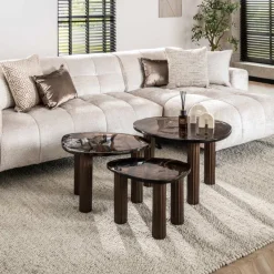 WoonStijl Salontafel M Eclipse koper antiek finish
