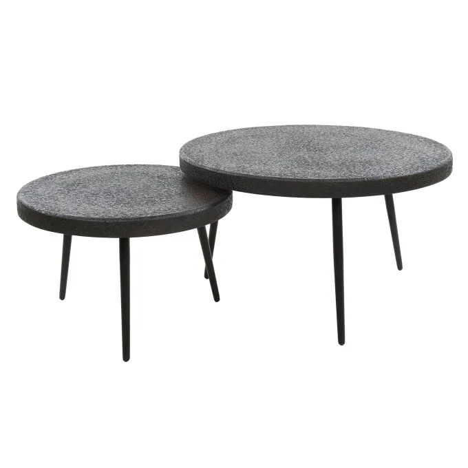 WoonStijl Salontafel set/2 bulky ferro