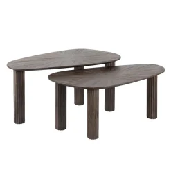 WoonStijl Salontafel set van 2 organic Maya teak