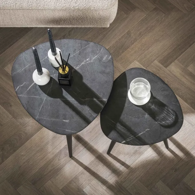 WoonStijl Salontafel set van 2 driehoek organisch