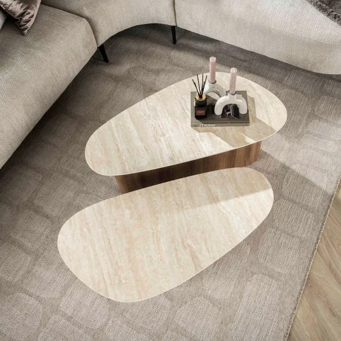 WoonStijl Salontafel set van 2 Romano driehoekig