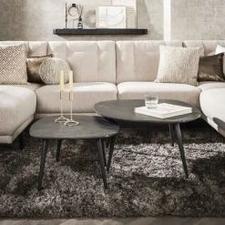 WoonStijl Salontafel set van 2 Rock shaped organisch