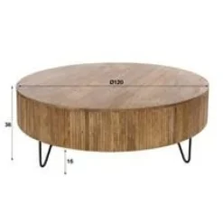 WoonStijl Salontafel Ø120 Wave
