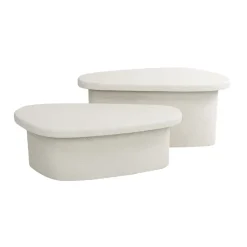 WoonStijl Salontafel XL stone organisch set van 2