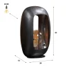 WoonStijl Tafellamp Arch XL Zwart nikkel