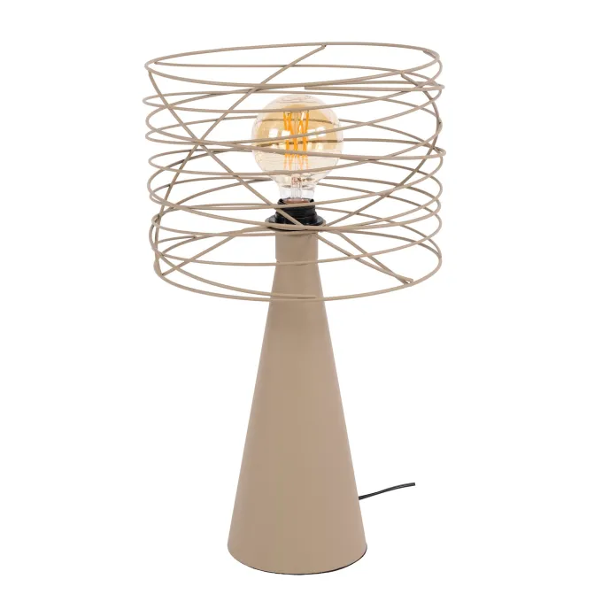 WoonStijl Tafellamp Curl 1-lichts Beige
