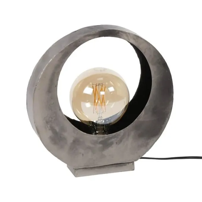 WoonStijl Tafellamp full moon / oud zilver