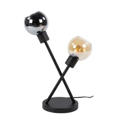 WoonStijl Tafellamp Sfera Tricolore 2-lichts Artic zwart