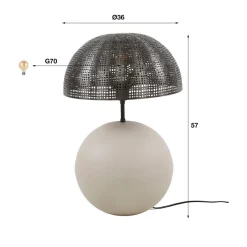 WoonStijl Tafellamp Sphere natural L