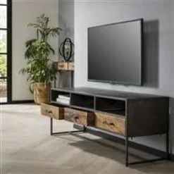 WoonStijl TV meubel Blend met 3 laden - Industrieel Design