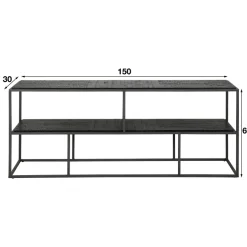 WoonStijl TV-meubel 150cm Teca black