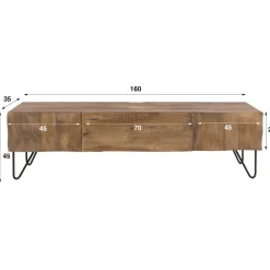 WoonStijl TV-meubel Ocean mango zand
