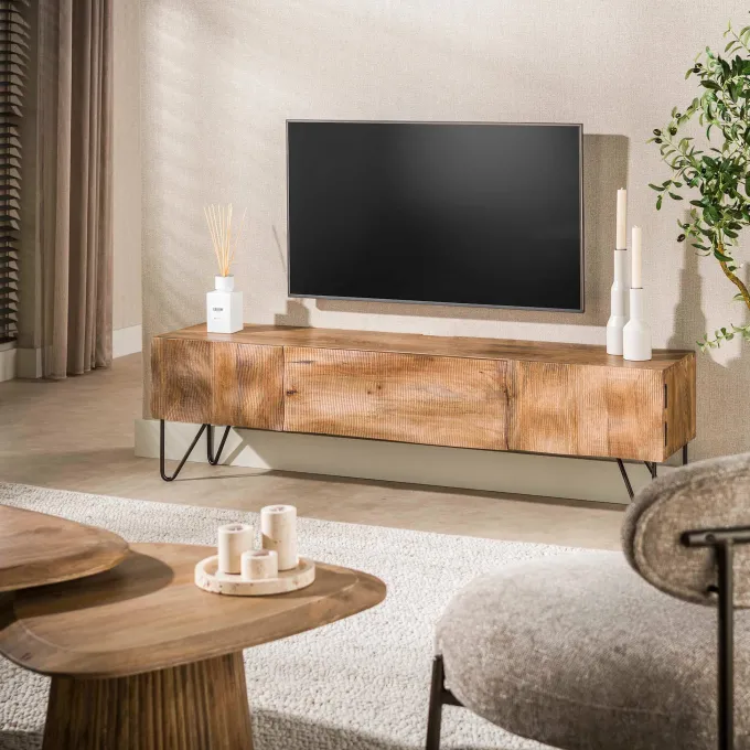 WoonStijl TV-meubel Ocean mango zand