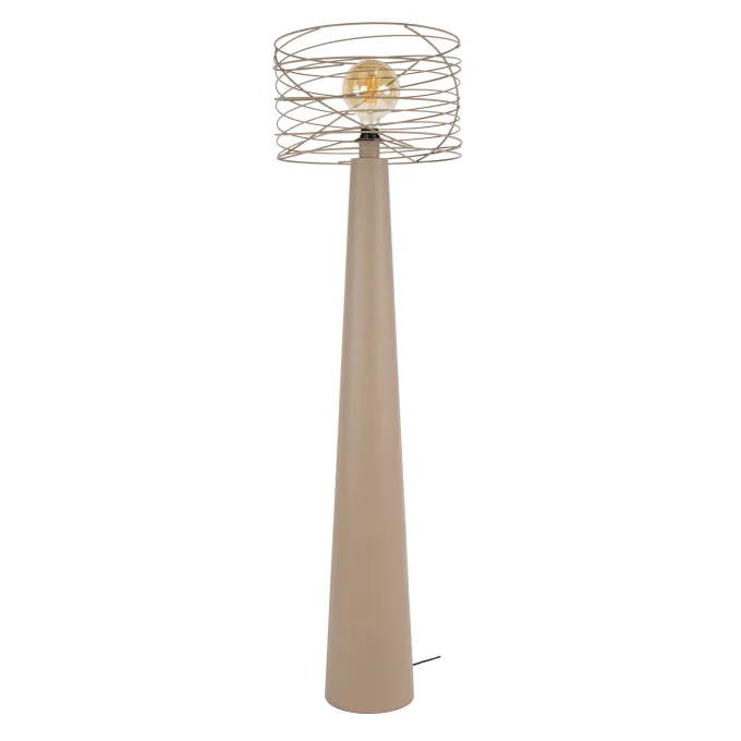WoonStijl Vloerlamp Curl 1-lichts Urban beige