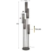 WoonStijl Vloerlamp 5L getrapt tube mesh