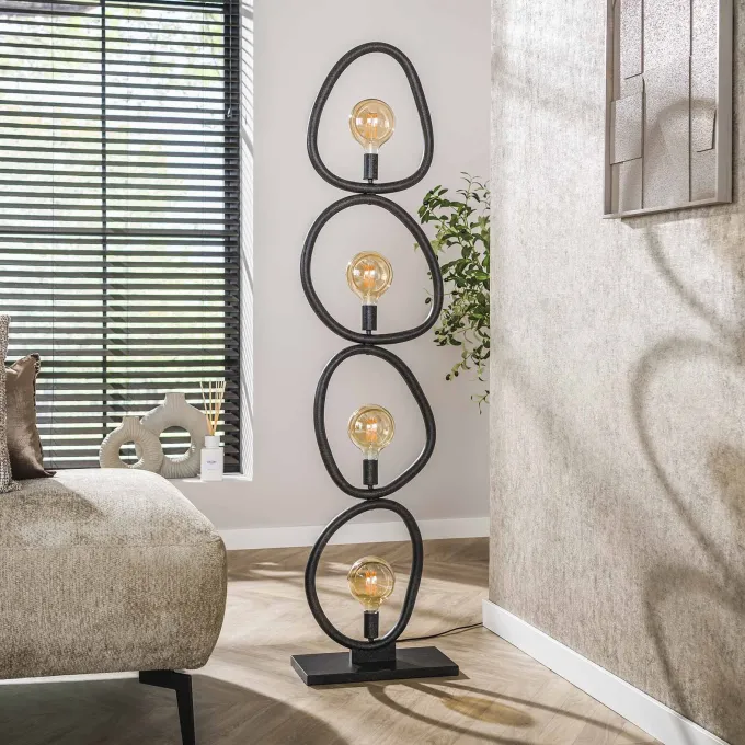 WoonStijl Vloerlamp 4L Pebble